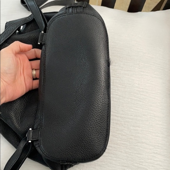 Black Pebbled Leather Rebecca Minkoff Backpack - Picture 6 of 8